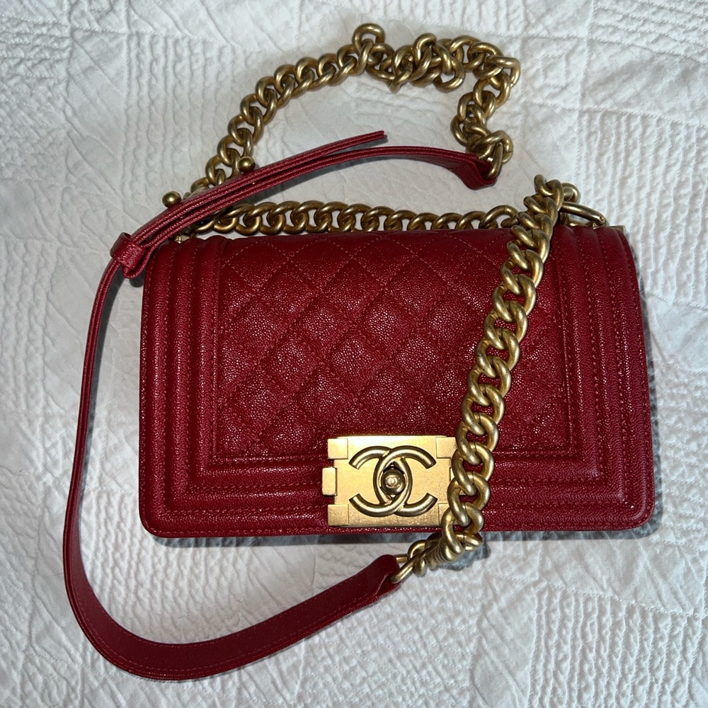 Authentic Chanel La Boy Small Handbag